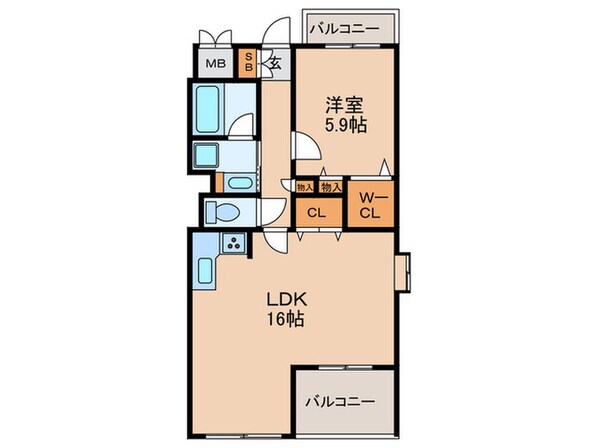 アリュレ御幣島の物件間取画像